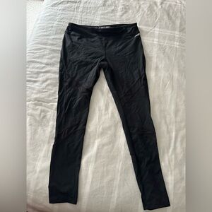 Avia Black Jeggings with Subtle Mesh Detail